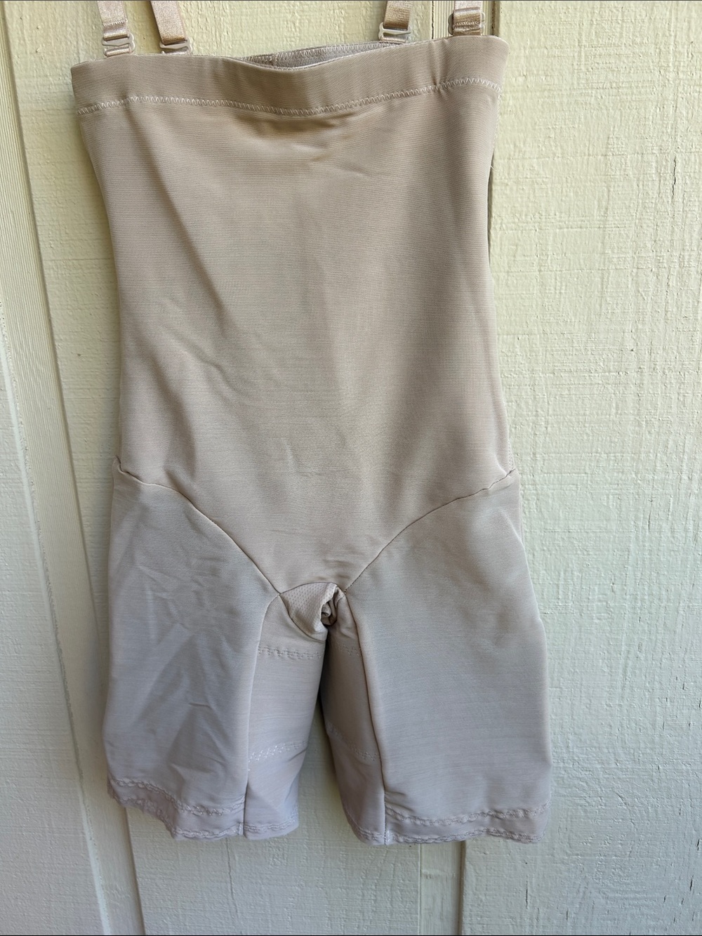 Women’s Nude High Waist Shapewear Bodysuit Shorts Scrunch Butt size S